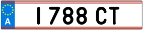 Trailer License Plate